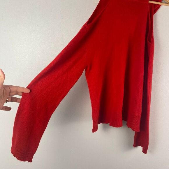 RTA Juno 100% Cashmere Hoodie - Red - Size Small - Picture 10 of 10